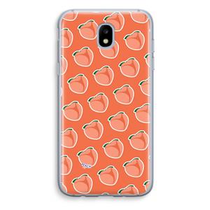 CaseCompany Just peachy: Samsung Galaxy J5 (2017) Transparant Hoesje