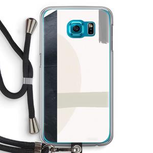 CaseCompany Baca: Samsung Galaxy S6 Transparant Hoesje met koord