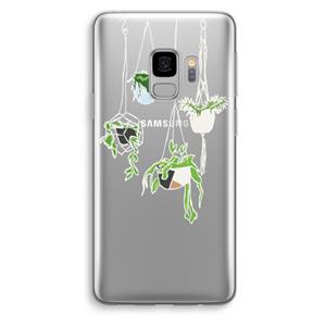 CaseCompany Hang In There: Samsung Galaxy S9 Transparant Hoesje