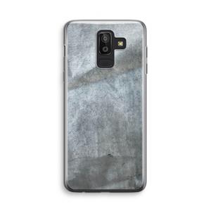 CaseCompany Grey Stone: Samsung Galaxy J8 (2018) Transparant Hoesje