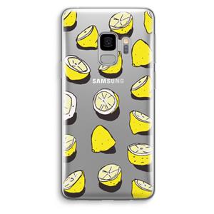 CaseCompany When Life Gives You Lemons...: Samsung Galaxy S9 Transparant Hoesje