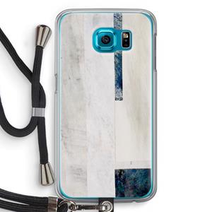 CaseCompany Meet you there: Samsung Galaxy S6 Transparant Hoesje met koord