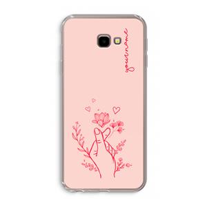 CaseCompany Giving Flowers: Samsung Galaxy J4 Plus Transparant Hoesje
