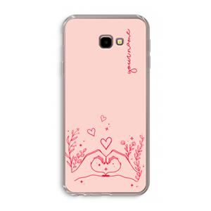 CaseCompany Love is in the air: Samsung Galaxy J4 Plus Transparant Hoesje