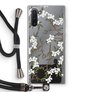 CaseCompany Blossoming spring: Samsung Galaxy Note 10 Transparant Hoesje met koord