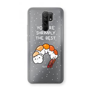 CaseCompany You're Shrimply The Best: Xiaomi Redmi 9 Transparant Hoesje