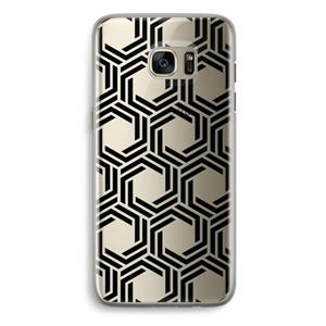CaseCompany Geometrisch patroon: Samsung Galaxy S7 Edge Transparant Hoesje
