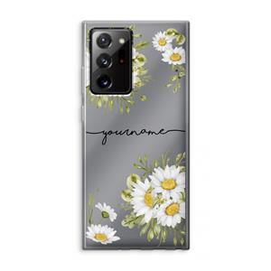 CaseCompany Daisies: Samsung Galaxy Note 20 Ultra / Note 20 Ultra 5G Transparant Hoesje