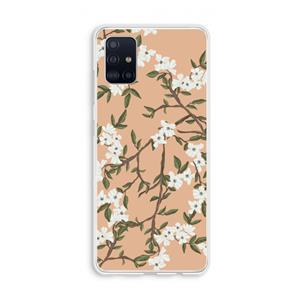 CaseCompany Blossoming spring: Galaxy A51 4G Transparant Hoesje