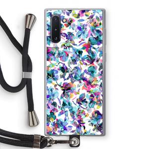 CaseCompany Hibiscus Flowers: Samsung Galaxy Note 10 Transparant Hoesje met koord