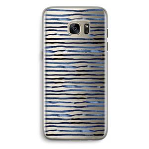 CaseCompany Verrassende lijnen: Samsung Galaxy S7 Edge Transparant Hoesje