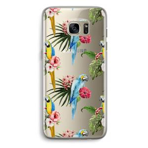 CaseCompany Kleurrijke papegaaien: Samsung Galaxy S7 Edge Transparant Hoesje