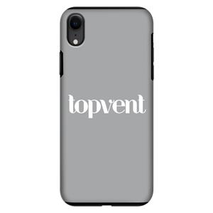 CaseCompany Topvent Grijs Wit: iPhone XR Tough Case