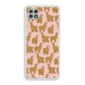 CaseCompany Alpacas: Samsung Galaxy A22 4G Transparant Hoesje