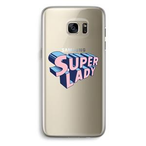 CaseCompany Superlady: Samsung Galaxy S7 Edge Transparant Hoesje