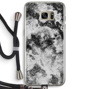 CaseCompany Onweer: Samsung Galaxy S7 Edge Transparant Hoesje met koord
