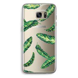 CaseCompany Lange bladeren: Samsung Galaxy S7 Edge Transparant Hoesje
