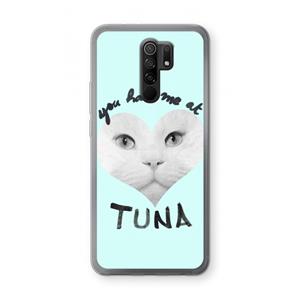 CaseCompany You had me at tuna: Xiaomi Redmi 9 Transparant Hoesje