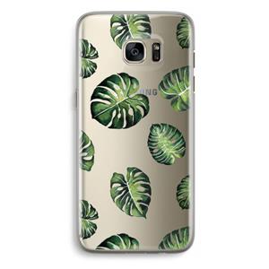 CaseCompany Tropische bladeren: Samsung Galaxy S7 Edge Transparant Hoesje