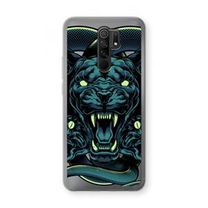 CaseCompany Cougar and Vipers: Xiaomi Redmi 9 Transparant Hoesje