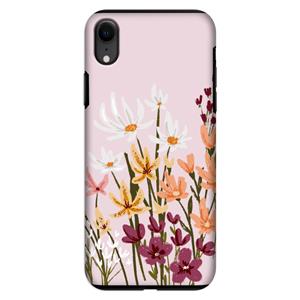 CaseCompany Painted wildflowers: iPhone XR Tough Case