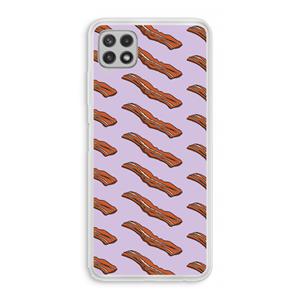 CaseCompany Bacon to my eggs #2: Samsung Galaxy A22 4G Transparant Hoesje