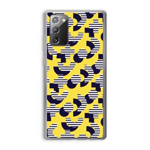 CaseCompany 8-bit N°3: Samsung Galaxy Note 20 / Note 20 5G Transparant Hoesje