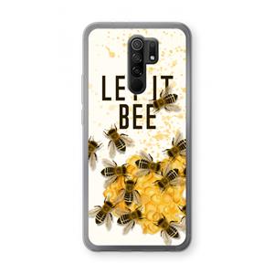 CaseCompany Let it bee: Xiaomi Redmi 9 Transparant Hoesje