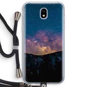 CaseCompany Travel to space: Samsung Galaxy J5 (2017) Transparant Hoesje met koord