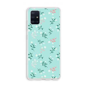 CaseCompany Small white flowers: Galaxy A51 4G Transparant Hoesje