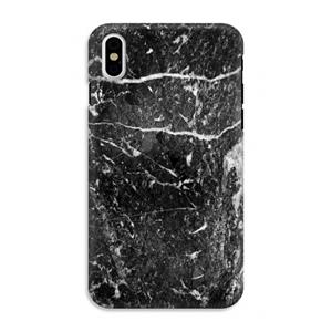 CaseCompany Zwart marmer: iPhone X Tough Case