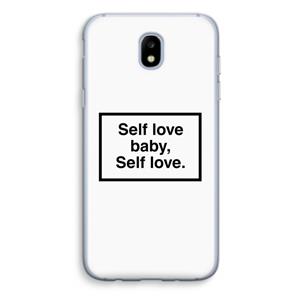 CaseCompany Self love: Samsung Galaxy J5 (2017) Transparant Hoesje
