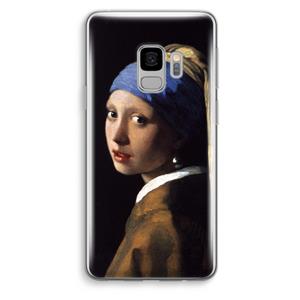 CaseCompany The Pearl Earring: Samsung Galaxy S9 Transparant Hoesje