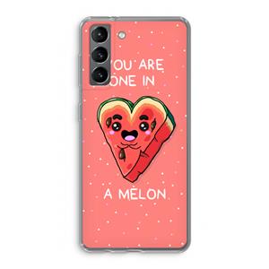 CaseCompany One In A Melon: Samsung Galaxy S21 Transparant Hoesje