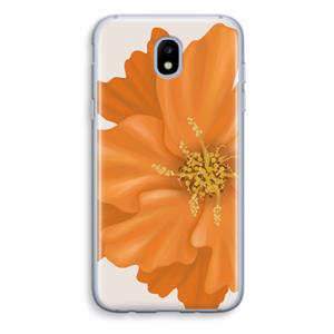 CaseCompany Orange Ellila flower: Samsung Galaxy J5 (2017) Transparant Hoesje