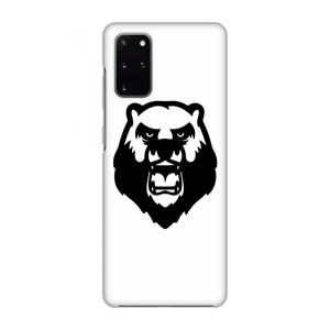 CaseCompany Angry Bear (white): Volledig geprint Samsung Galaxy S20 Plus Hoesje