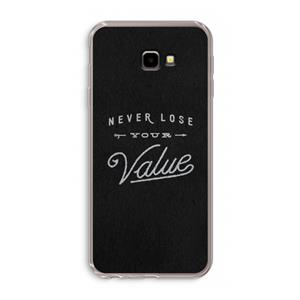 CaseCompany Never lose your value: Samsung Galaxy J4 Plus Transparant Hoesje