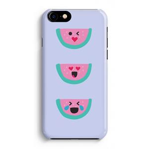 CaseCompany Smiley watermeloen: iPhone 8 Volledig Geprint Hoesje