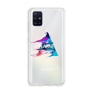 CaseCompany Abstract Spectrum: Galaxy A51 4G Transparant Hoesje