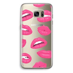 CaseCompany Bite my lip: Samsung Galaxy S7 Edge Transparant Hoesje