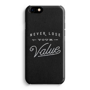CaseCompany Never lose your value: iPhone 8 Volledig Geprint Hoesje