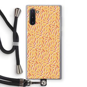 CaseCompany Camouflage: Samsung Galaxy Note 10 Transparant Hoesje met koord