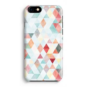 CaseCompany Gekleurde driehoekjes pastel: iPhone 8 Volledig Geprint Hoesje