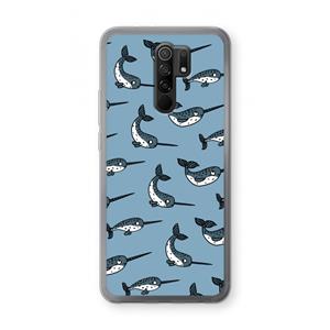 CaseCompany Narwhal: Xiaomi Redmi 9 Transparant Hoesje