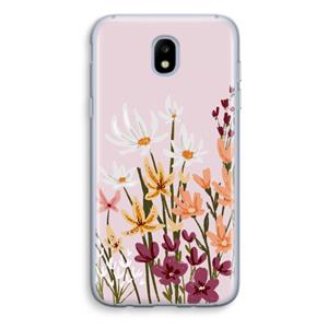 CaseCompany Painted wildflowers: Samsung Galaxy J5 (2017) Transparant Hoesje