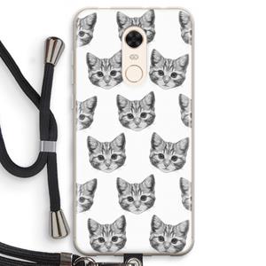 CaseCompany Kitten: Xiaomi Redmi 5 Transparant Hoesje met koord