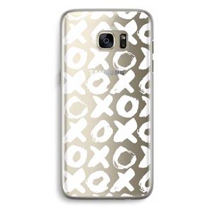 CaseCompany XOXO: Samsung Galaxy S7 Edge Transparant Hoesje