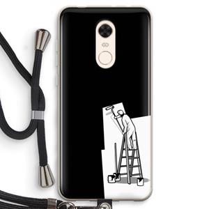 CaseCompany Musketon Painter: Xiaomi Redmi 5 Transparant Hoesje met koord