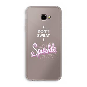 CaseCompany Sparkle quote: Samsung Galaxy J4 Plus Transparant Hoesje