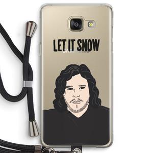 CaseCompany Let It Snow: Samsung Galaxy A5 (2016) Transparant Hoesje met koord